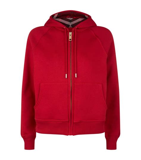 burberry hoodie women's red|burberry sweater women's.